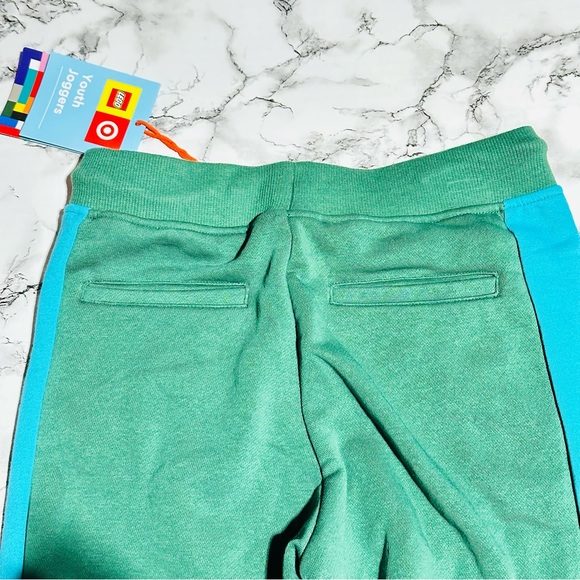 Lego Collection x Target Green Blue Track Jogger Pants Youth Size M NEW - Picture 6 of 6